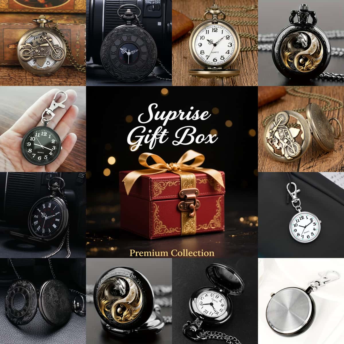 Mystery Jewelry Jar Watches - Boîte aveugle de montre surprise, boîte-cadeau