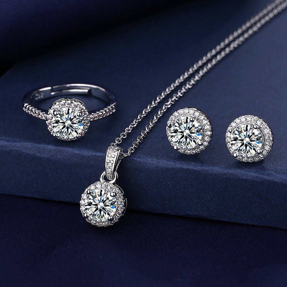 Diamond Stud Earrings - ANELAB-Ensemble de bijoux en diamant pour