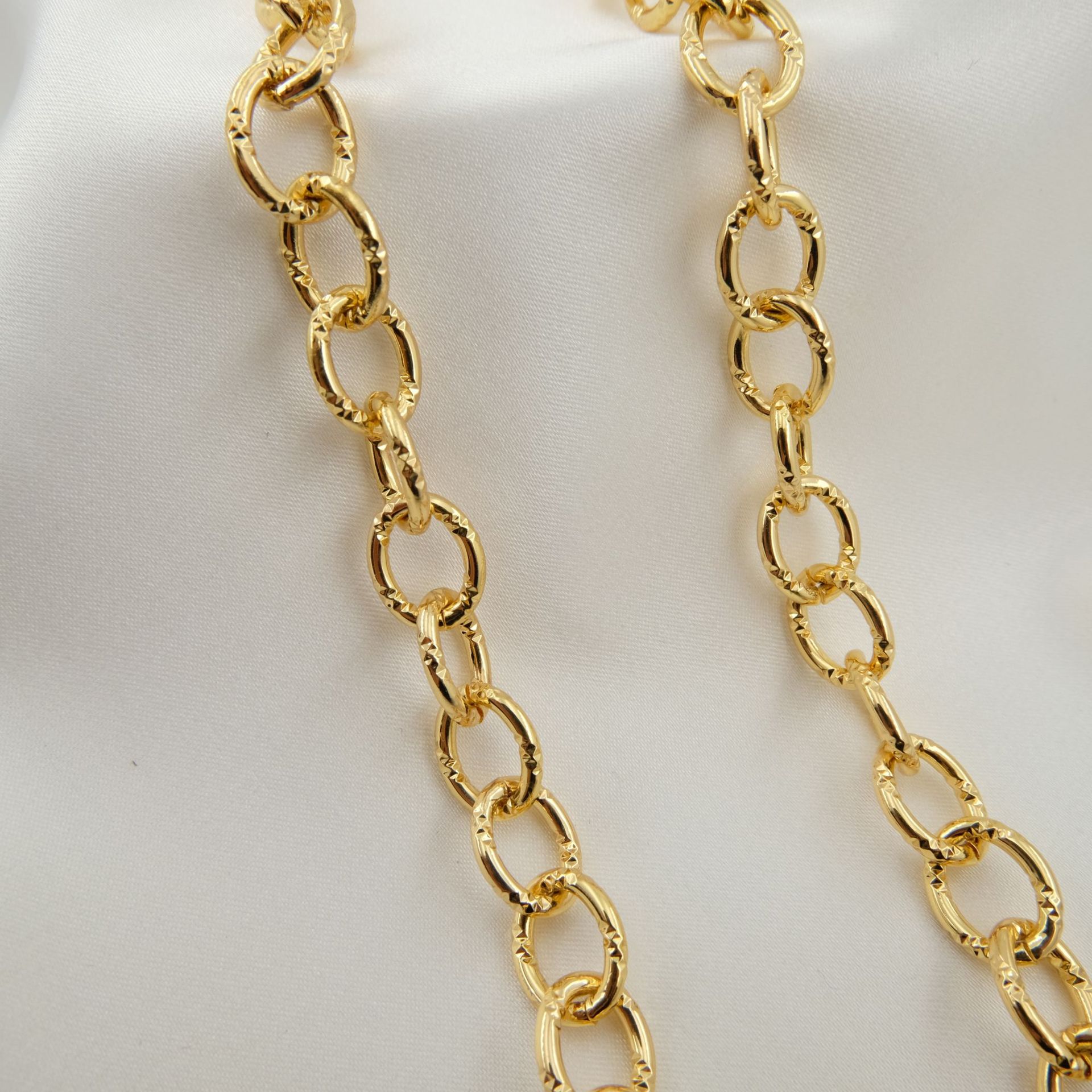 Hip Hop Chain Necklace - WT-BC199 18K plaqué or cuivre Cool