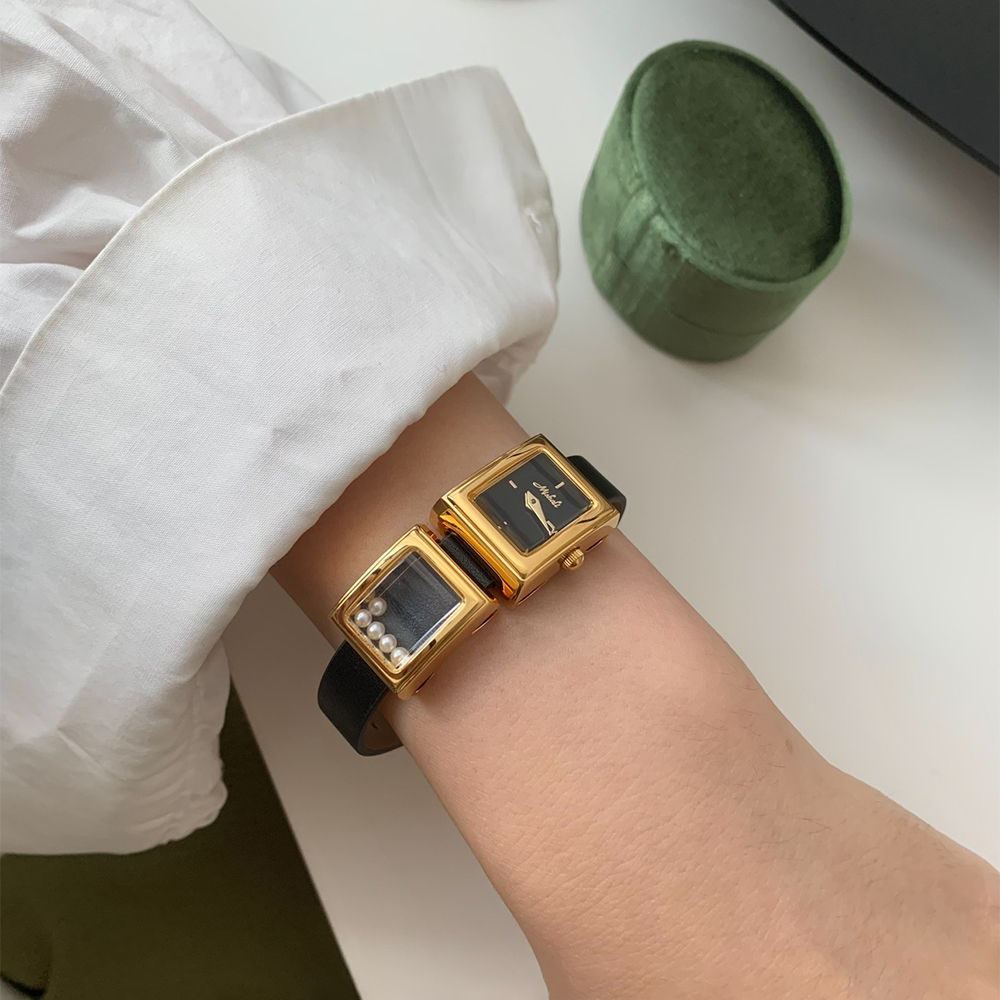 Jewelry Watches For Kids - Montre à quartz carrée vintage pour