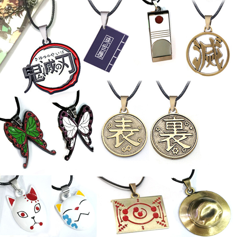 Butterfly Pendant Necklace - Collier pendentif Demon Slayer Anime Kimetsu