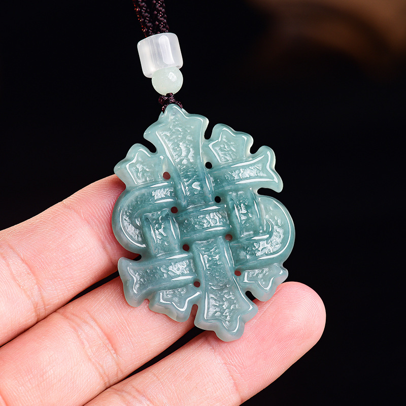 Jewelry & Watches Sp Z Oo Janów Lubelski - Collier Pendentif en Jade Birman Naturel