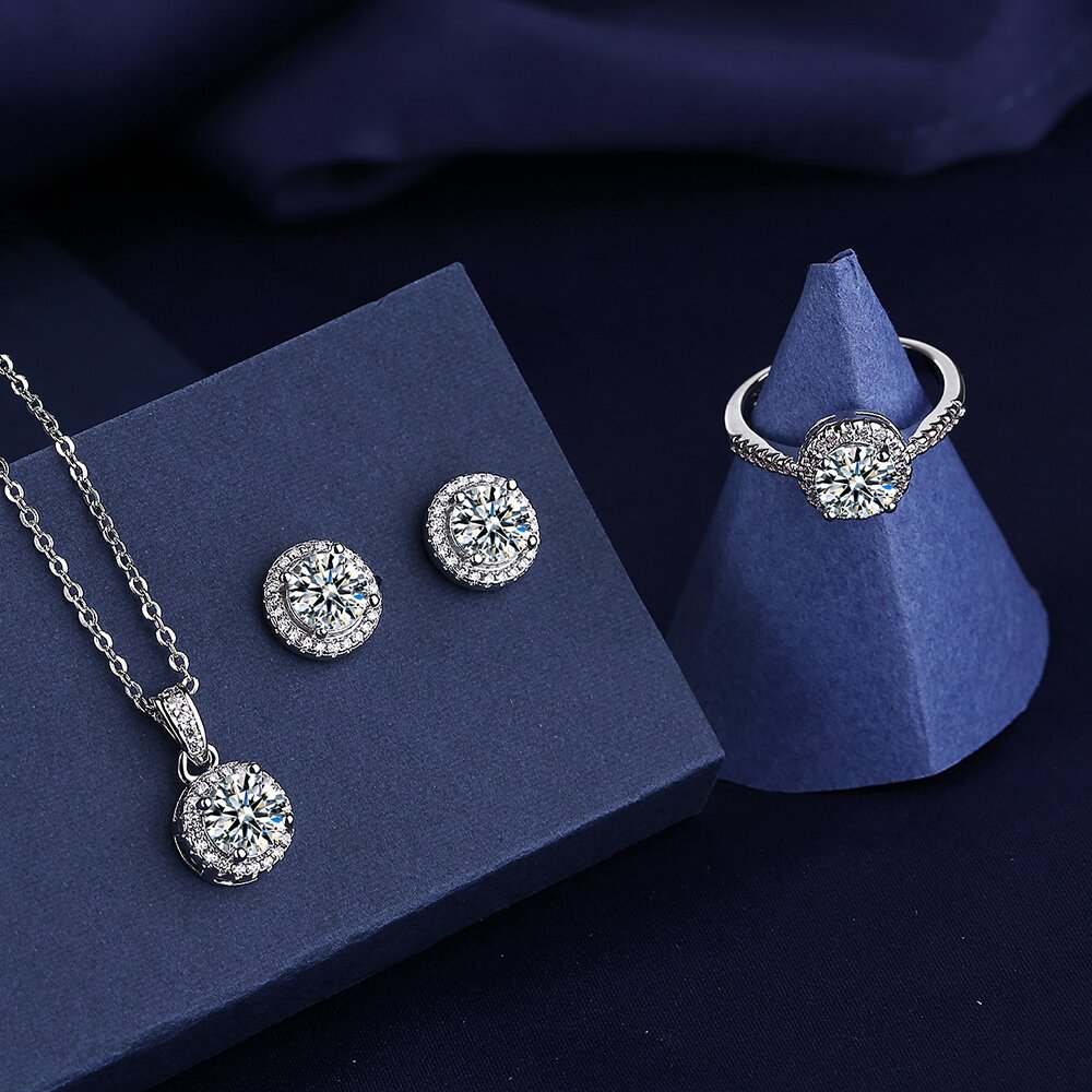 ANELAB-Ensemble de bijoux en d - Diamond Stud Earrings avis et prix