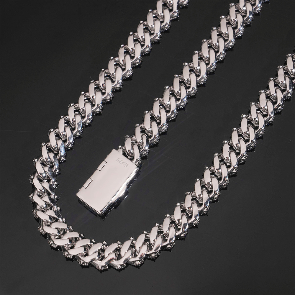 Icedminer 10mm 2 rangées Moiss - Hip Hop Chain Necklace avis et prix