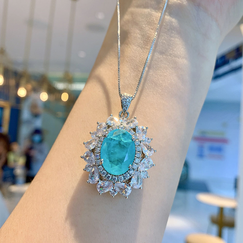 Paraiba Tourmaline pierre préc - Diamond Stud Earrings avis et prix
