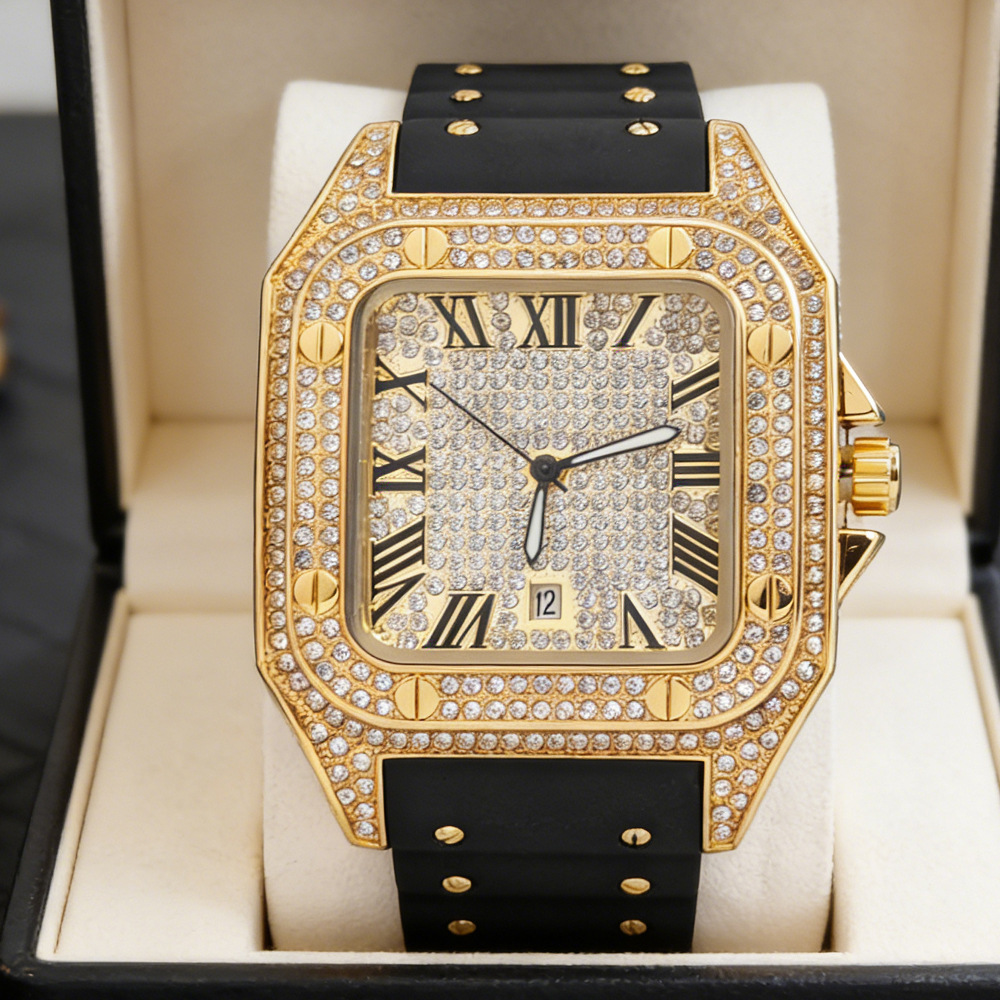 Montre à quartz carrée tendanc - Jewelry Watches Luxury avis et prix