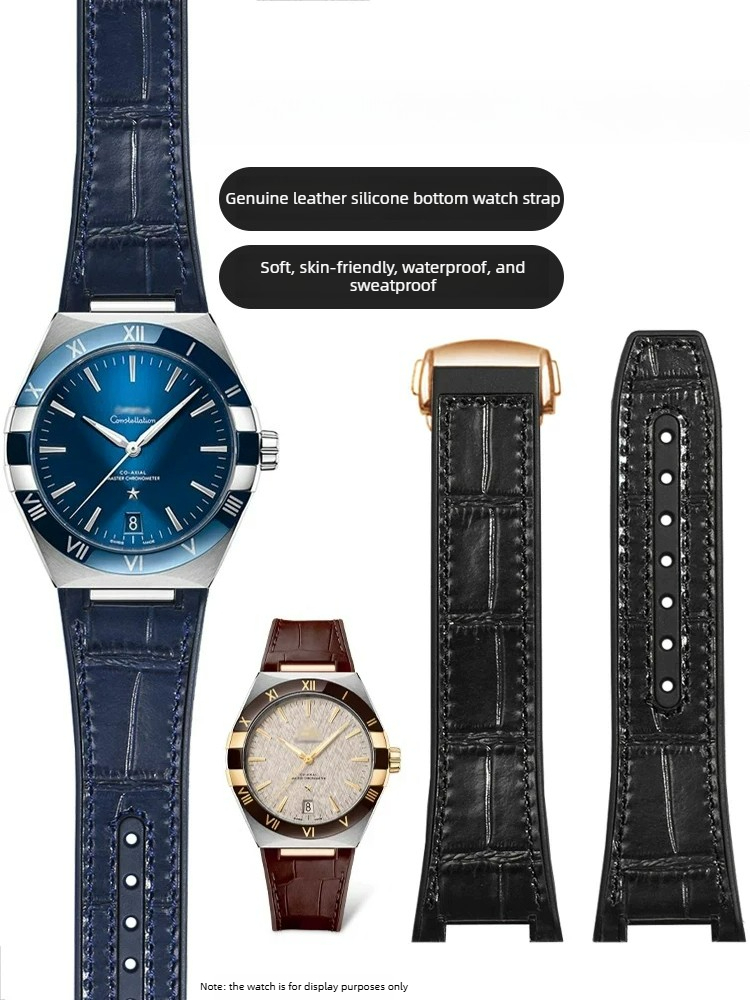 Bracelet de montre en cuir et  - Omega Watch Constellation avis et prix