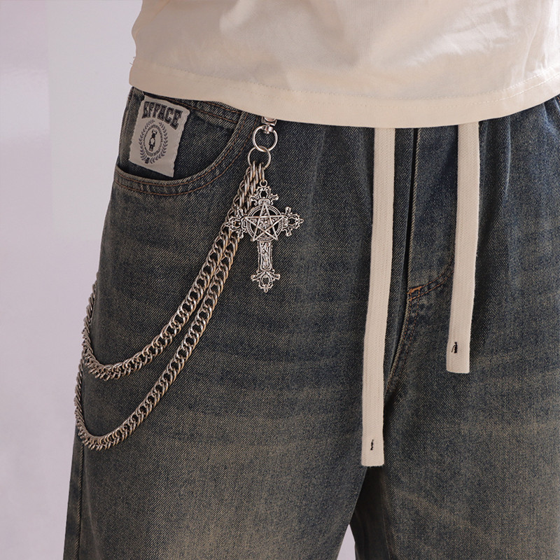 Chaîne de pantalon en métal Pu - Hip Hop Chain Necklace avis et prix