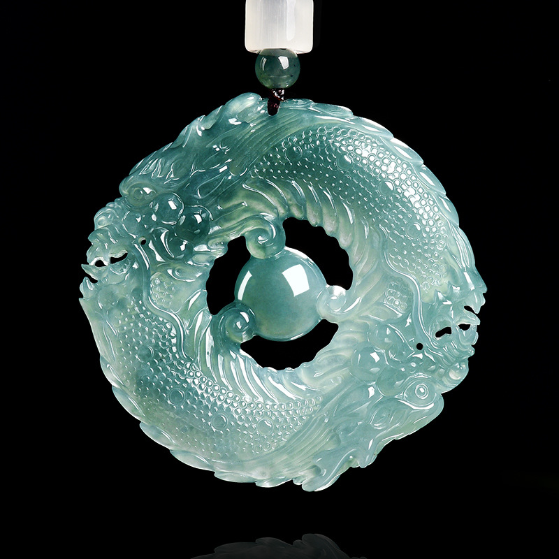 Collier pendentif en jade bleu - Jewelry & Watches Sp Z Oo Janów Lubelski avis et prix
