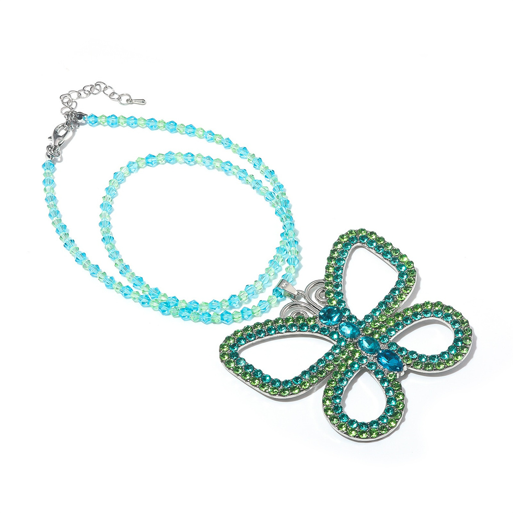 Collier pendentif papillon exa - Butterfly Pendant Necklace avis et prix