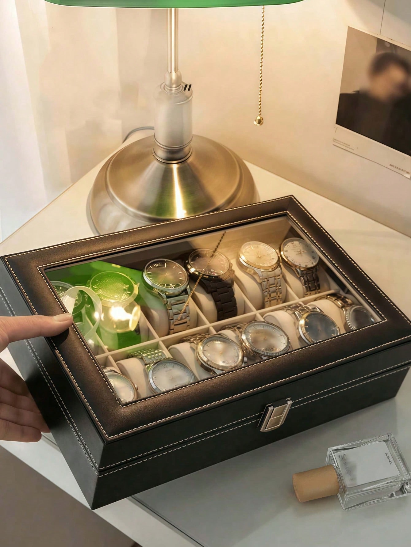 Boîte à montres en cuir avec s - Mystery Jewelry Jar Watches avis et prix