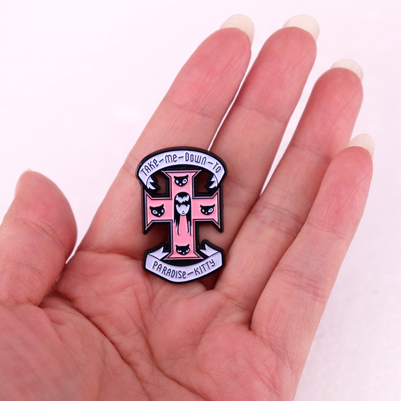 Broche en Émail avec Croix Ros - Paradise Jewelry & Watches Llc Miami Reviews avis et prix