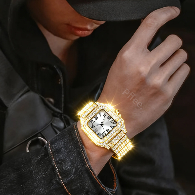 Montre Homme Hip-Hop Pffee 18K - Jewelry Watches Luxury avis et prix