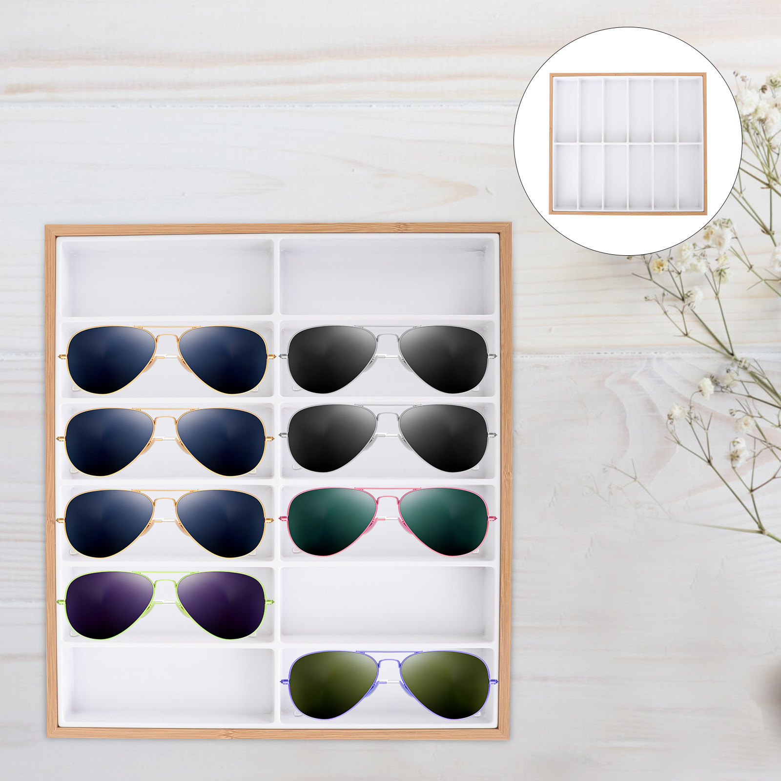Présentoir à lunettes 12 compa - Watches Jewelry Holder avis et prix