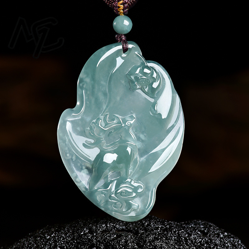 Collier pendentif en jade émer - Jewelry & Watches Sp Z Oo Janów Lubelski avis et prix