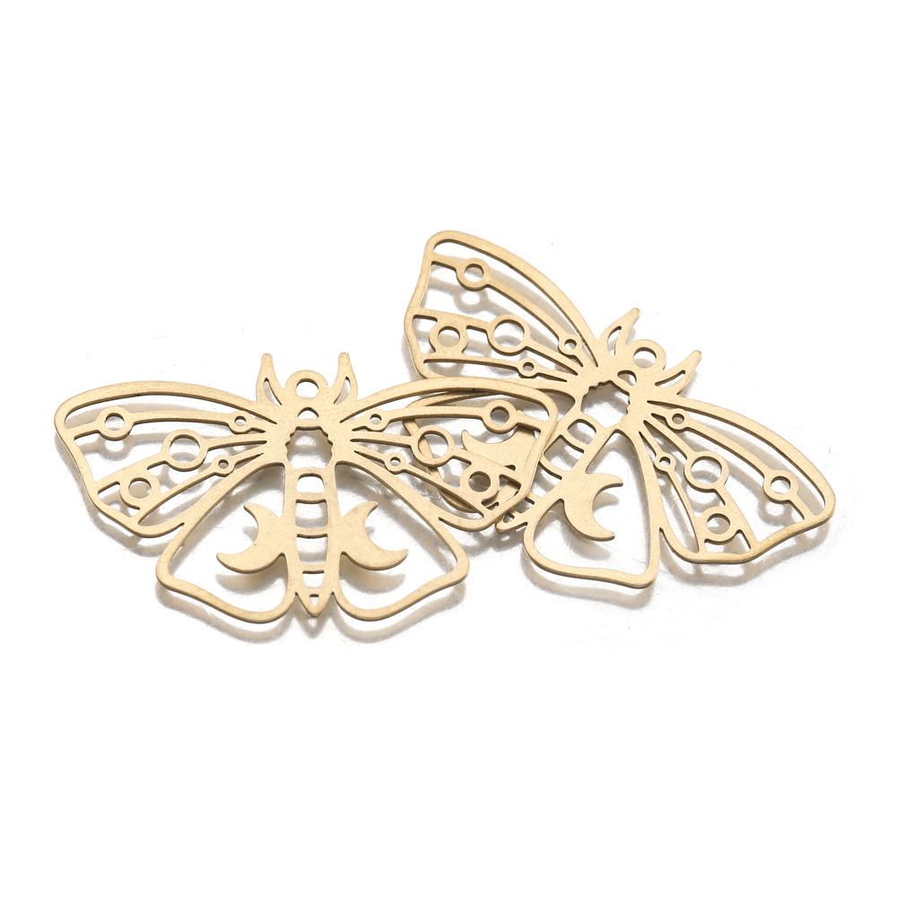 Pendentifs papillon en laiton  - Butterfly Pendant Necklace avis et prix