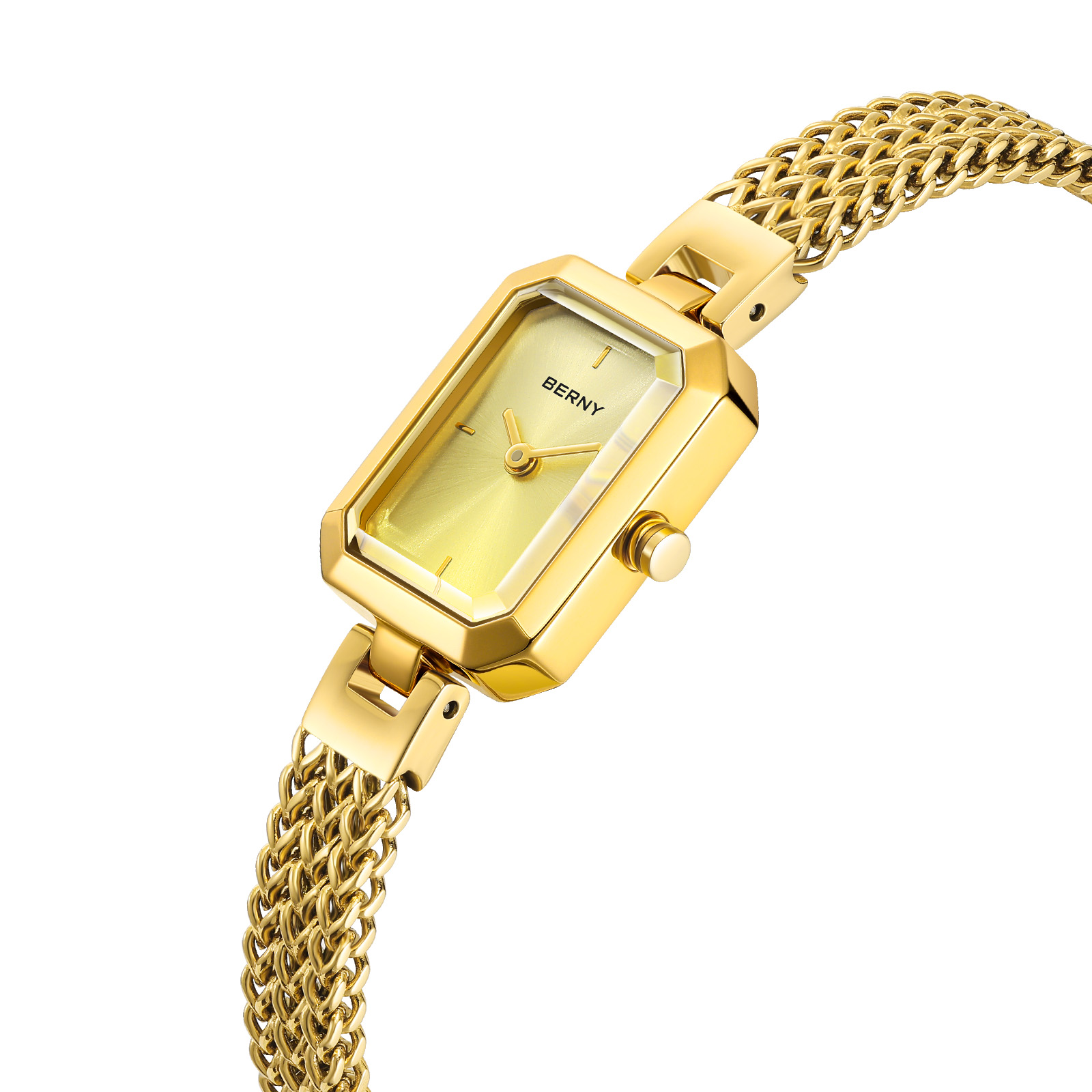 BERNY-Mini montre carrée en or - Mystery Jewelry Jar Watches avis et prix