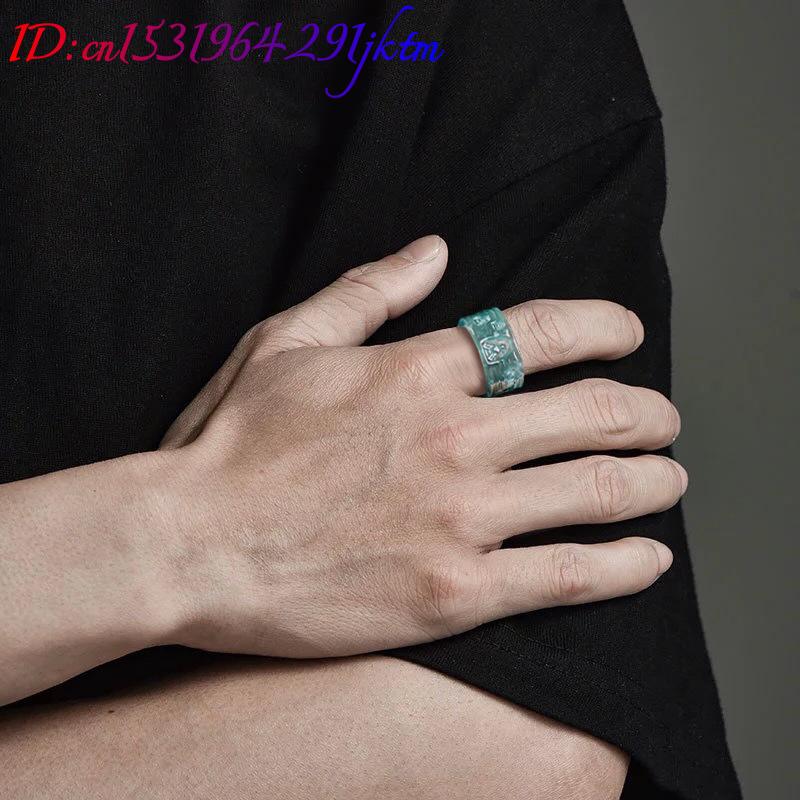 Bague Bouddha en Jadeite Natur - Jewelry & Watches Sp Z Oo Janów Lubelski avis et prix