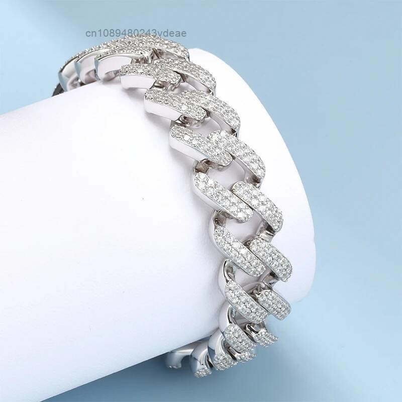Bracelet cubain 14 mm plaqué o - Hip Hop Chain Necklace avis et prix